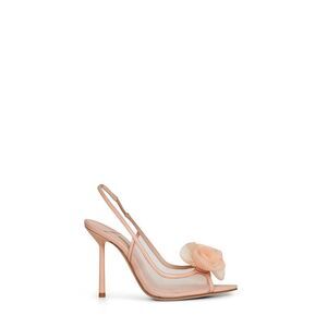 Le Silla Women Phard Nude Mesh Rose 100 Slingback Pumps